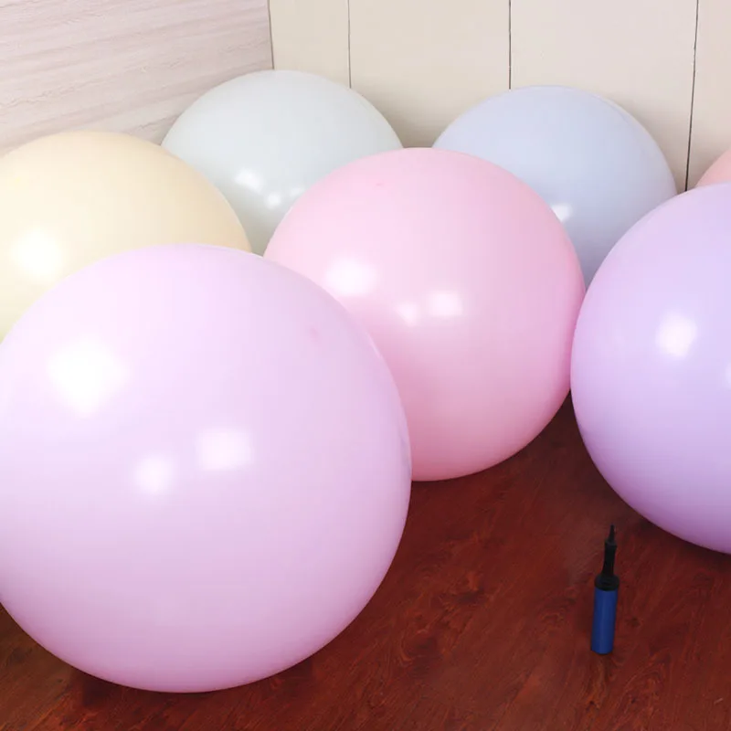 10 18 36 дюймов Большие пастельные шары, украшение для детского душа, шары-Макаруны, Блан, шары для свадьбы, дня рождения, латексные воздушные шары S6XZ