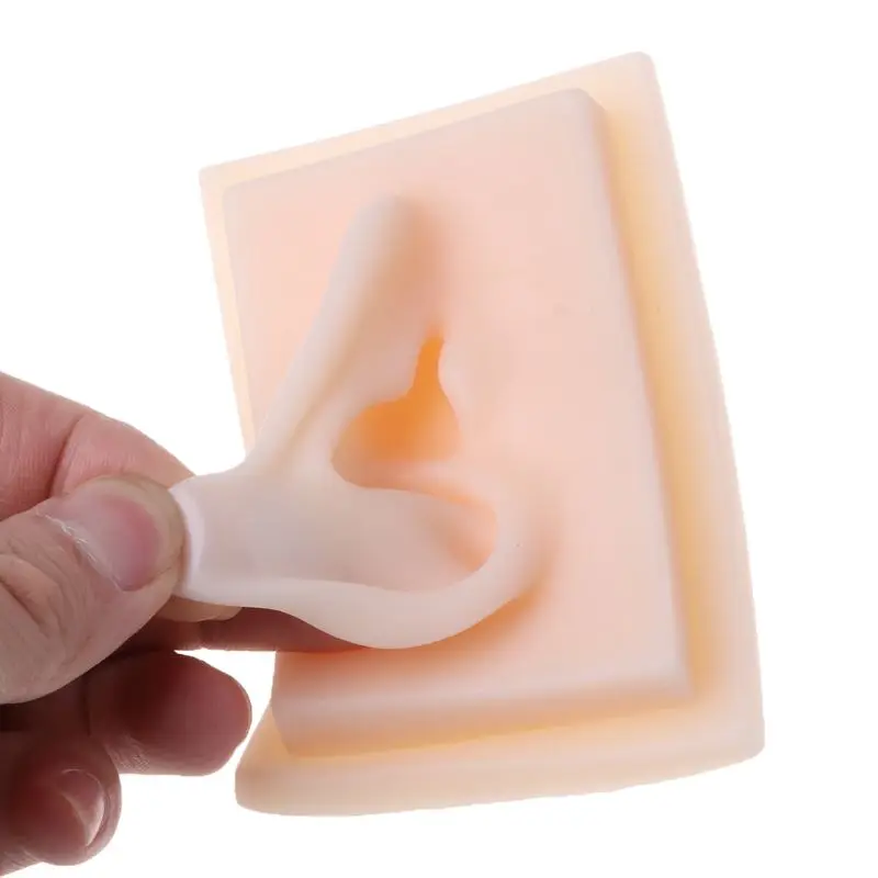  Human Soft Silicone Left Ear Model Life Size Acupuncture Study Practice Tool Teaching Resources For - 4000134372556