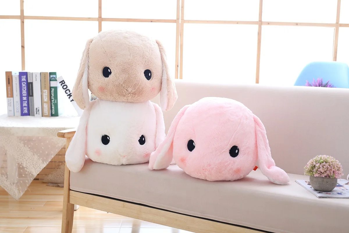 Новые продукты Lop Мультфильм Плюшевая голова кролика большая подушка для девушки подарок