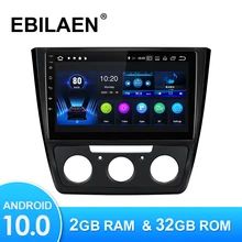 Autoradio Android 2009, Navigation GPS, WIFI, RDS, IPS, lecteur multimédia, unité centrale stéréo, caméra, pour voiture Skoda Yeti (2014 – 10.0)