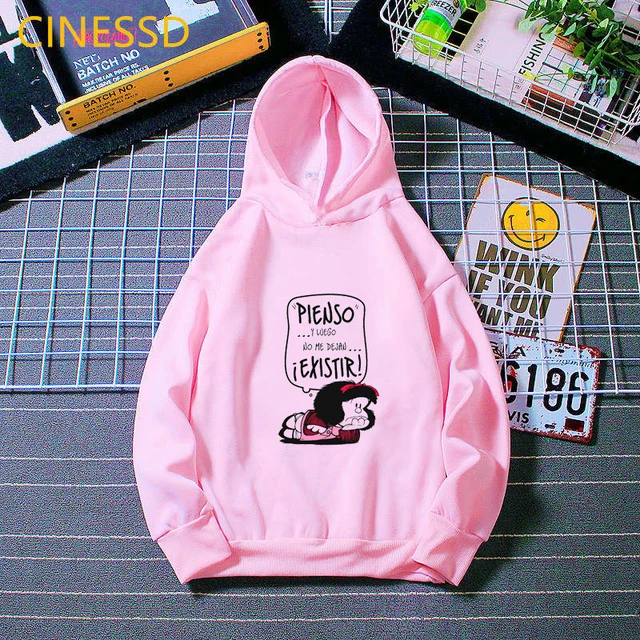 Mafalda Hoodie Children Harajuku Cute Funny Sweatshirt Winter 2020 Fashion Girls Clothes Unisex Tops Kids Teen Streetwear Fleece 0102016f