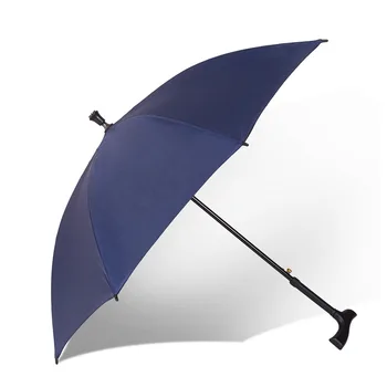 

Many Function Super Strong Plus Solid The Elderly Long Handle Walking Stick Non-slip Mountaineering Rain Or Shine Umbrella