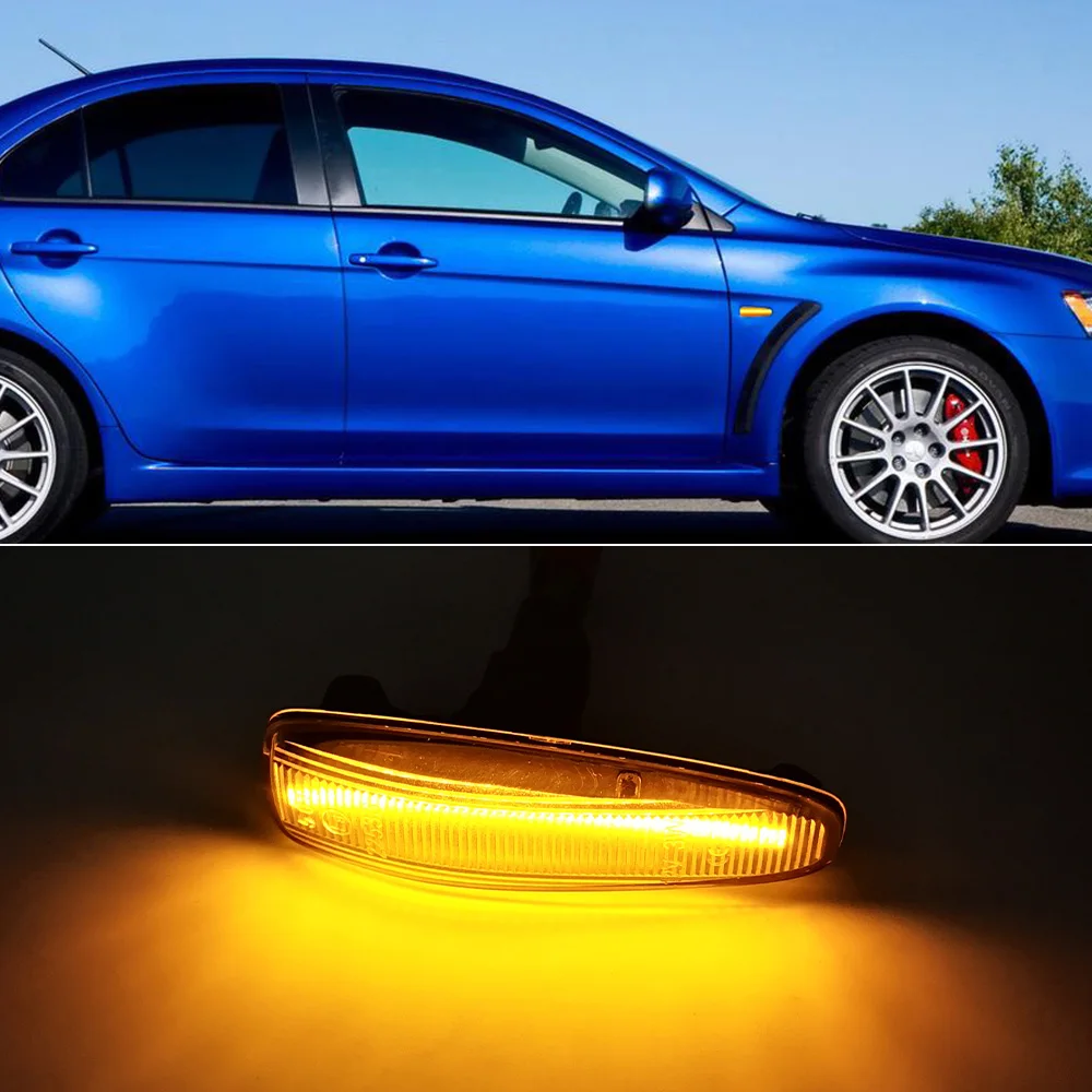 Автомобильные мигающие светодиодные габаритные огни для Mitsubishi Lancer Evolution Evo X Outlander