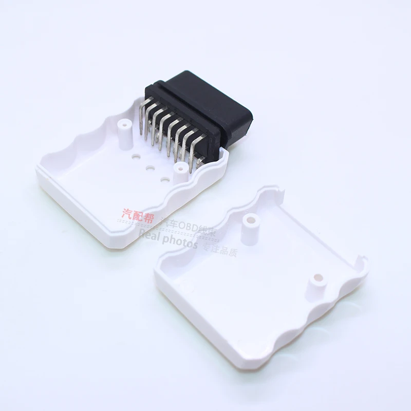 white Nickel plated OBD2 16PIN 90 градусов Женский OBD разъем OBD2 адаптер Диагностический код ридер разъем OBDII J1962f - Цвет: white Nickel plated
