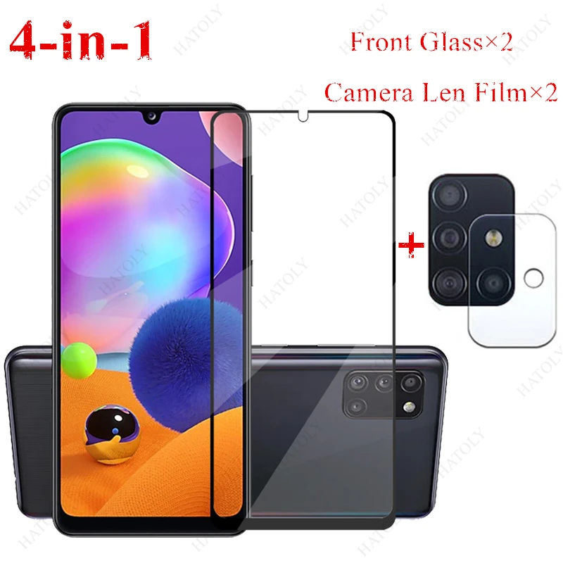 2 шт. стекло для Samsung Galaxy A31 A51 A71 A41 A11 A21 M31 M21 A50S A30S A30 A50 Закаленное Защитная пленка