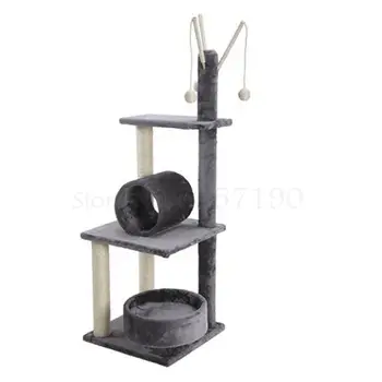 

Cat climbing frame cat nest cat tree one cat toy solid wood cat frame Tongtianzhu sisal cat shelf cat supplies