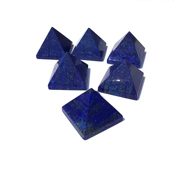 

Natural Lapis Lazuli Stone Quartz Crystal Pyramid Healing Reiki Chakra Energy Tower