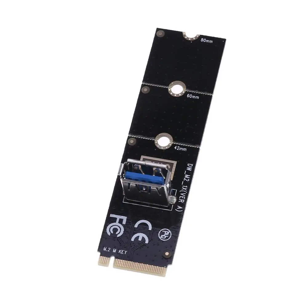 M.2/NGFF to USB3.0 포트 마이닝 그래픽 카드 익스텐더 어댑터 카드 강력한 익스텐더 케이블 컴퓨터 액세서리