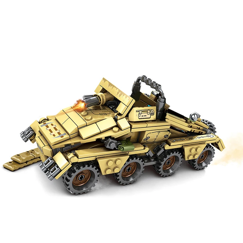 Строительные блоки World War 2 военные воины основные боевые танки SD.KFZ.233 конструктор