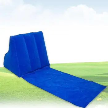 

With Inflatable Pillow Lounger Cushion Air Bed Waterproof Rest Beach Mat Camping