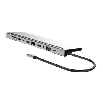 

Lightweight Type C Hub Plug Play Type C To Hdmi VGA Expansion Dock High Speed and Low Latency