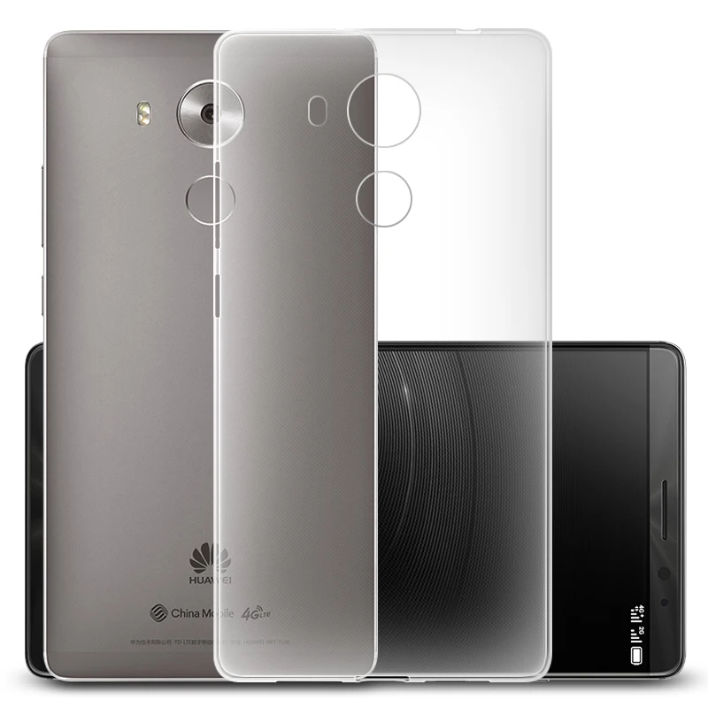 Мягкие силиконовые чехлы для телефонов Huawei Mate 8 задняя крышка Ультратонкий