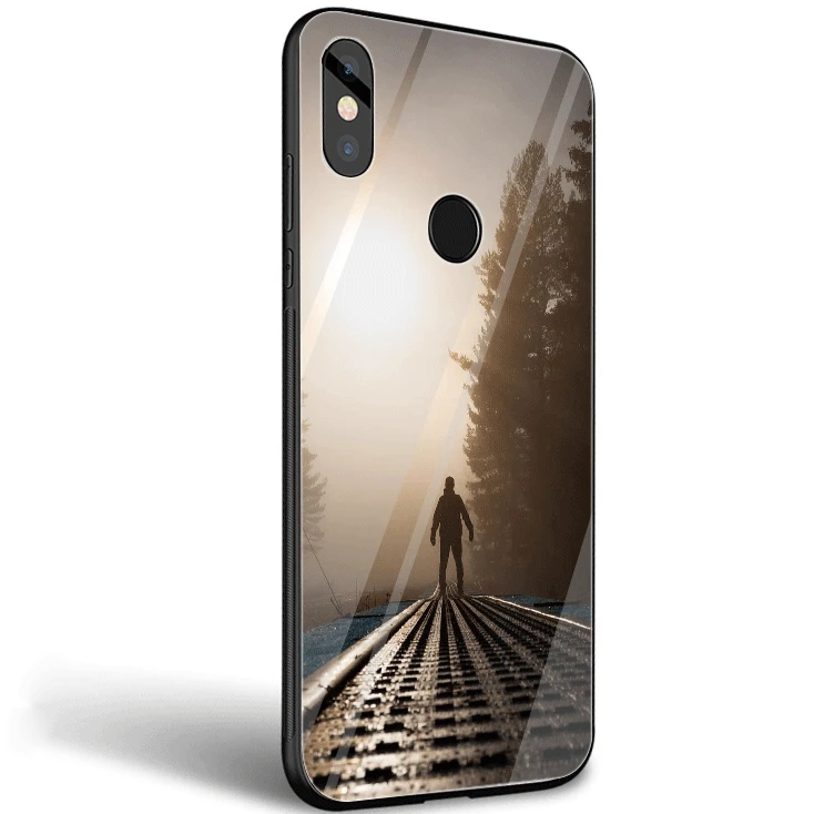 Чехол для мобильного телефона из стекла ТПУ для Xiaomi Mi Note7 5 6 Pro Poco F1 A1 A2 4X5X6X9, чехол для девочек и мальчиков - Цвет: G8