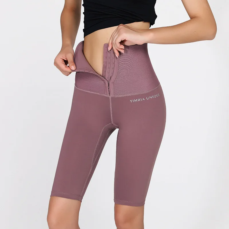 Summer bottoming shorts thin women's outer wear black buttocks abdomen anti-empty breasted five-point pants | Спорт и