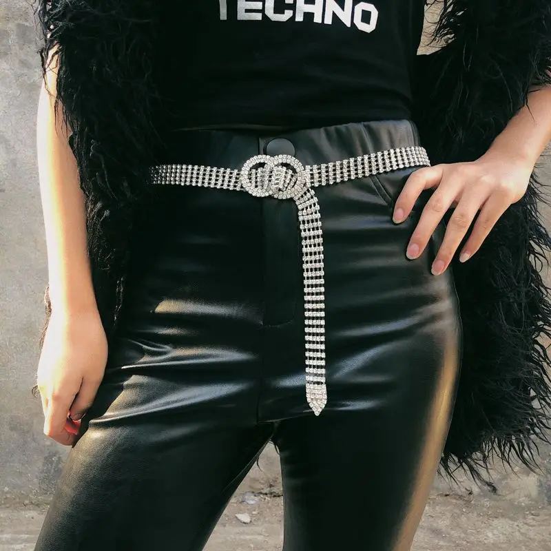 

jewelry personality body geometry claw chain chain double loop set auger decoration waist chain female temperament