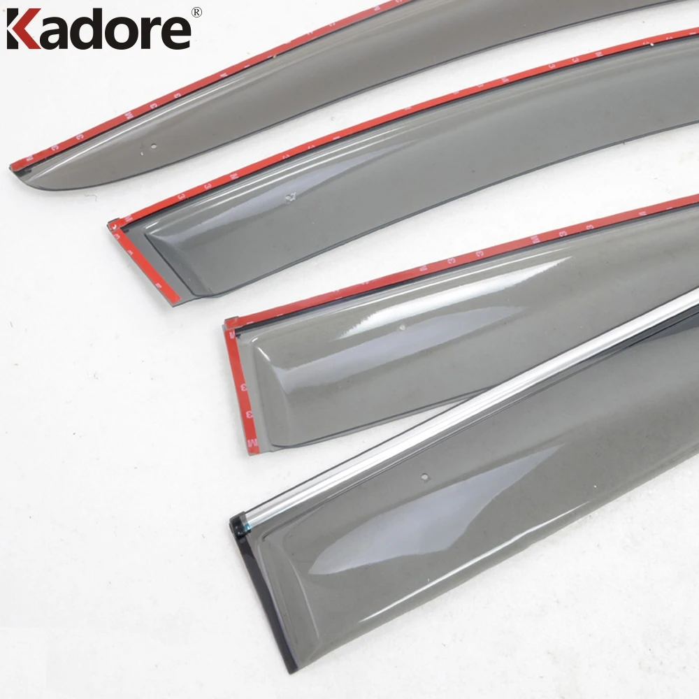 Защитный козырек от солнца и дождя для Fiat freeont 7 Seat JC 2012 2013 2014|shield deflector|rain window guardsdoor