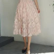 Goocheer, Новое поступление, Женская длинная юбка-пачка с высокой талией, юбка макси с перьями, вечерние юбки принцессы