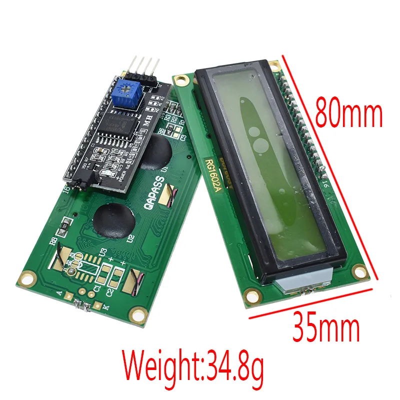 1 шт. модуль ЖКД синий экран IIC/igc 1602 для arduino 1602 lcd UNO r3 mega2560 зеленый экран