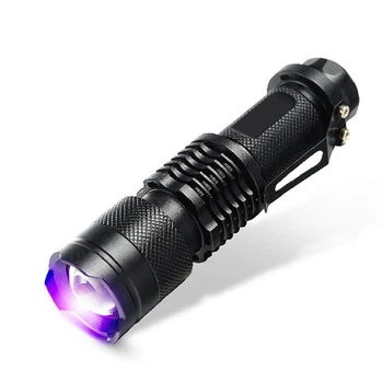 

LED UV Flashlight With Zoom Function Mini Currency Money Note Detector _WK