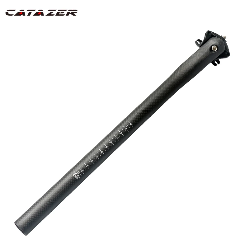 

3K Full Carbon Fiber Bicycle Seatpost Offset 20mm Bicycle Parts 25.4/.27.2/30.8/31.6*350/400mm Mountain Road Bike Seatpost