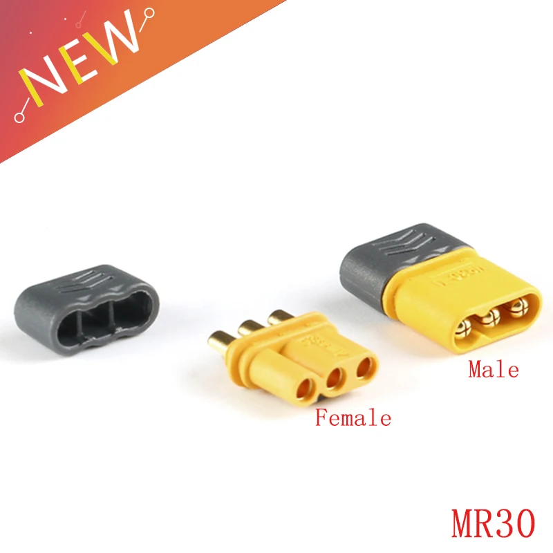 5 пар MR30 мужской разъем с оболочкой для RC Lipo батареи ДУ мультикоптера, самолета
