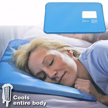 

1Pc Cooling Ice Pillow Cold Insert Non-toxic Aid Pad Mat Sleeping Therapy Relax Muscle Therapy Chillow Ice Pillow Water Blue