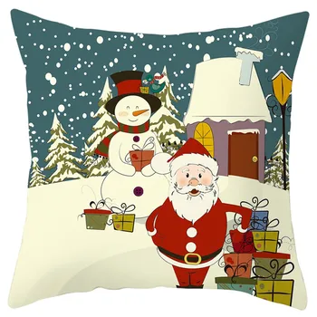 

Christmas Cushion Cover Decorative Sofa Pillow Cover Case Seat Cushion Cover Housse de Coussin Christmas Throw Pillow Cover