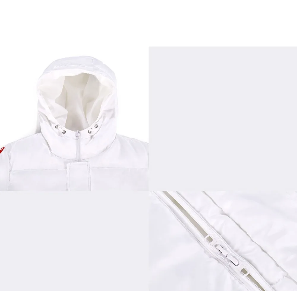 Xiaomi PROEASE модная длинная пуховая хлопковая одежда для мужчин и женщин Утепленная зимняя пара пальто с капюшоном для улицы