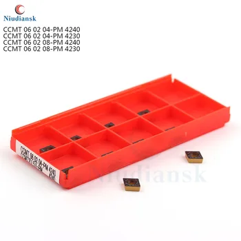 

CCMT060204 PM4240 PM4230 CCMT060208 PM4240 Carbide Inserts External Turning Tool Metal lathe tools CCMT 120408 Turning Insert