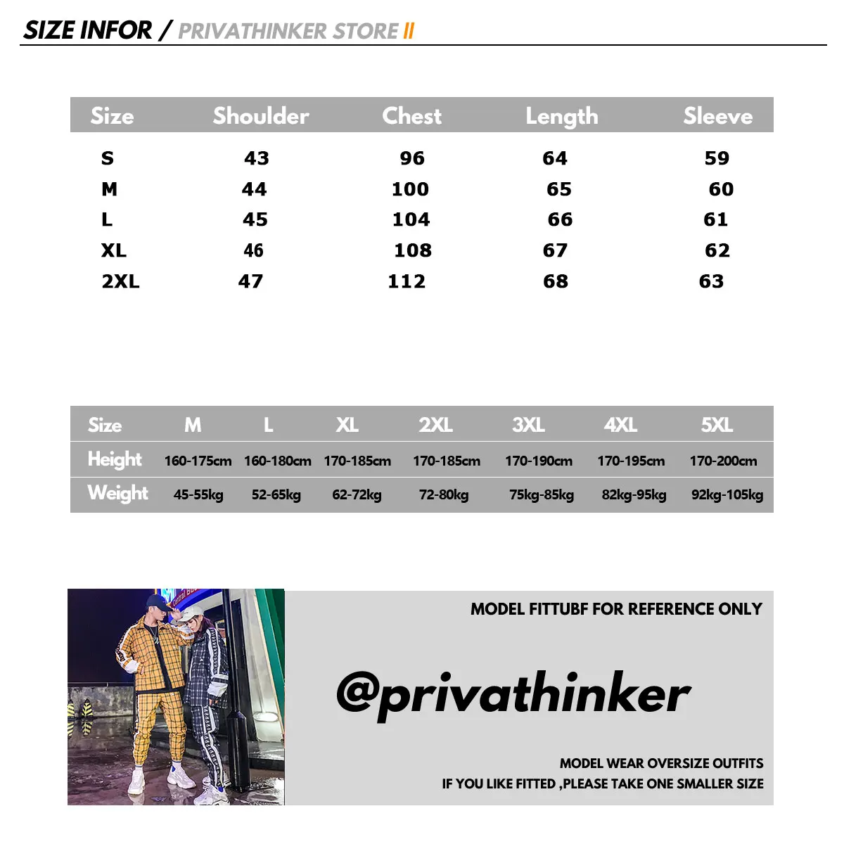 Privathinker мужские комплекты для хип-хопа, уличных танцев, комплект из двух предметов, клетчатый свободный костюм с принтом, одежда для пар, Осенний модный спортивный костюм