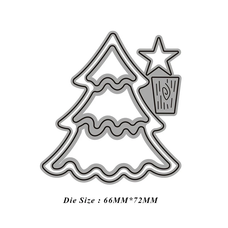 Рождественская елка металлические режущие штампы DIY бумажная карточка для скрапбукинга тиснение ремесла Декор Многофункциональный K888