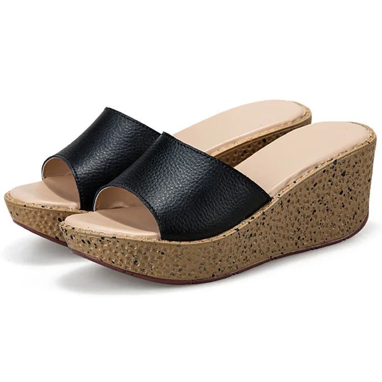 

Step Eri Summer Day New Style Cool GIRL'S Sandals Sweet Comfortable Casual Women's Platform Thick Bottomed Slanted Heel Women's