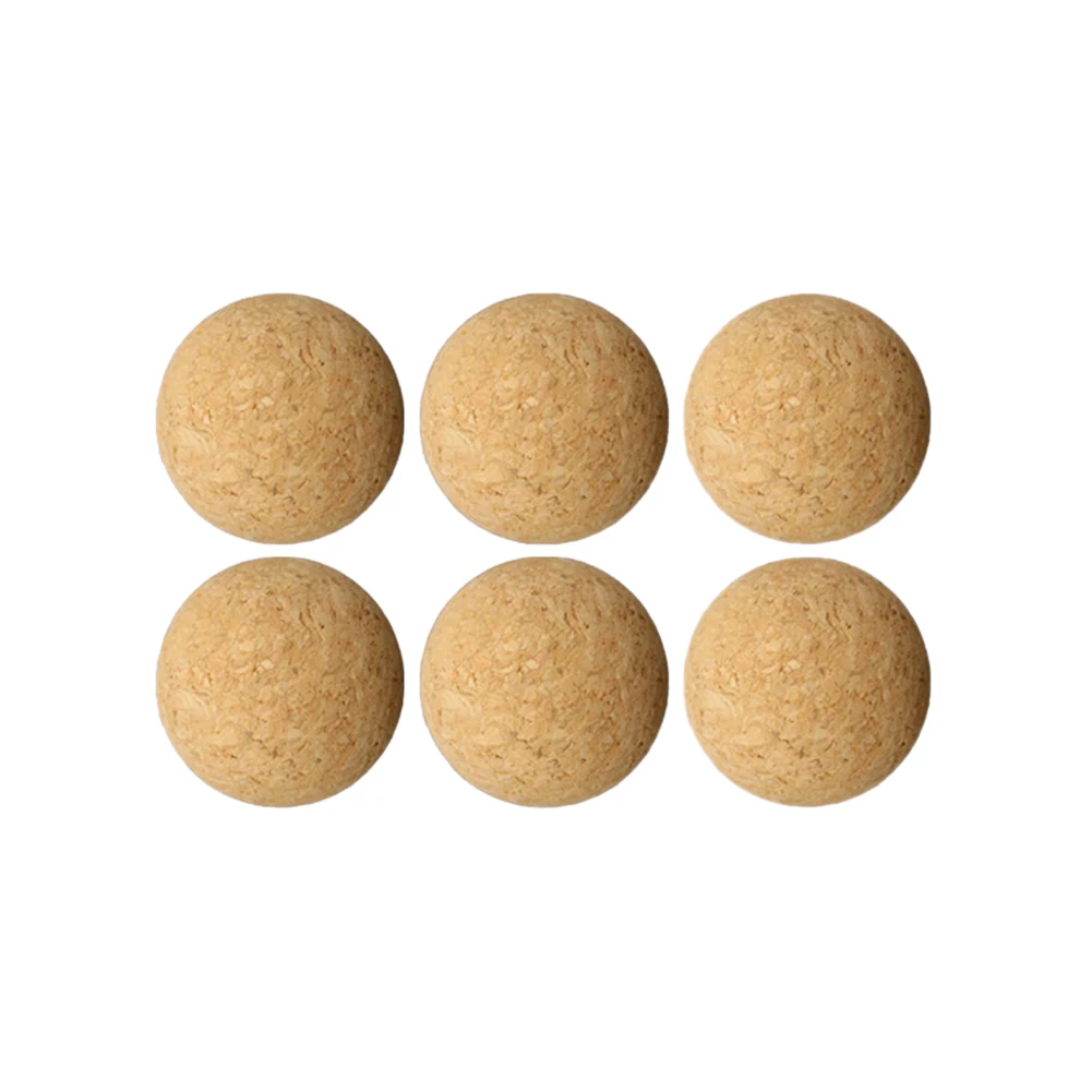 1Pcs/6pcs/12pcs 36mm Cork Solid Wood Foosball Table Soccer Ball Football Baby Foot Fussball Desktop Table Soccer