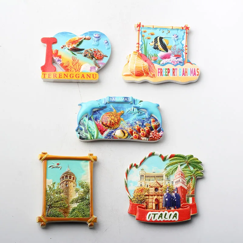 BAHAMAS Tourist Travel Souvenir Gift 3D Resin Decorative Fridge Magnet Craft 