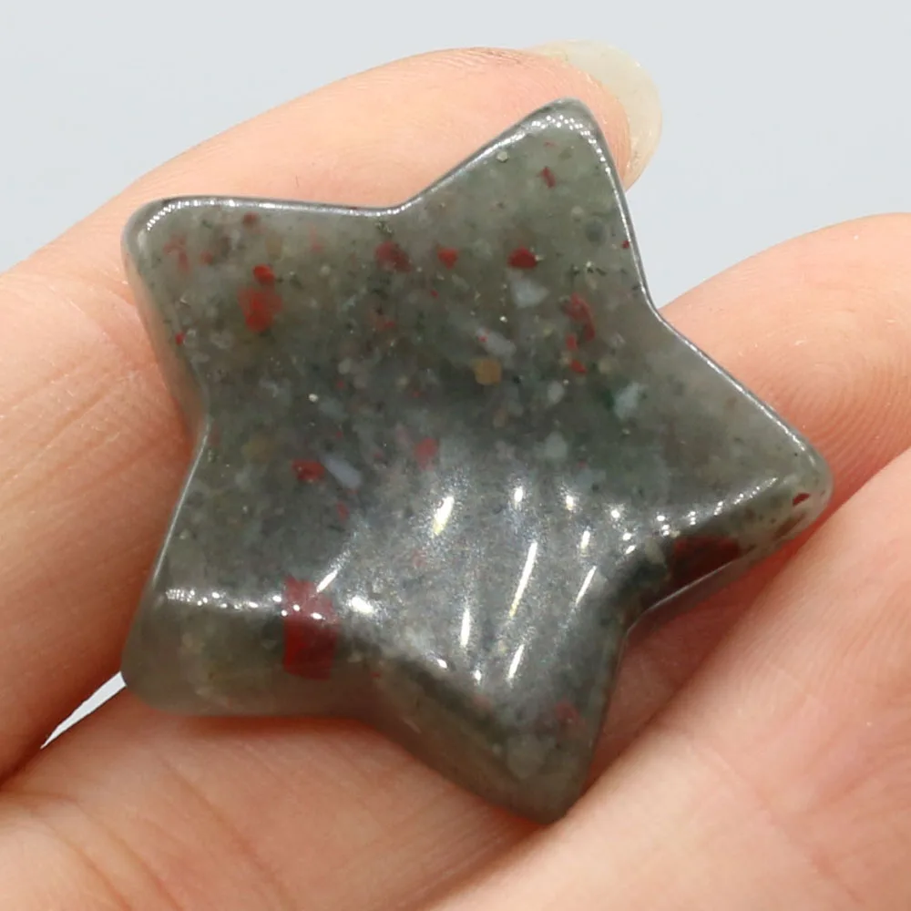 10PCS Wholesale Natural Stone Five-pointed Star Shape Ornament Making DIY Necklace Earring Charm Jewelry Home Decorate