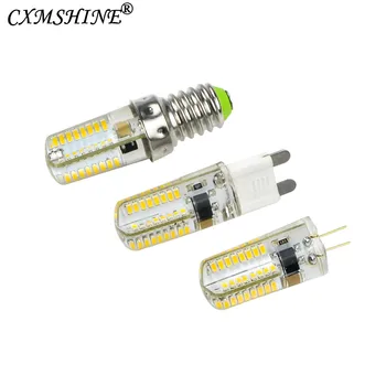 

G9 G4 E11 E12 E14 E17 LED Lamp AC 110V/220V Corn Bulb 64 LEDsLampada LED light 360 degrees Replace Halogen Lamp
