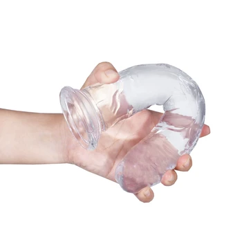 25CM Strapon Double Dildo Hole Vaginal Stimulator Realistic Penis With Suction Cup Anal Sex Toy for Lesbian Jelly Harness Dildos 3