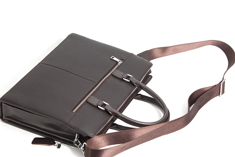 New Leather Men's Handbag Men's Business Handbag Case Leather Briefcase Head Layer Leather Handbag Man