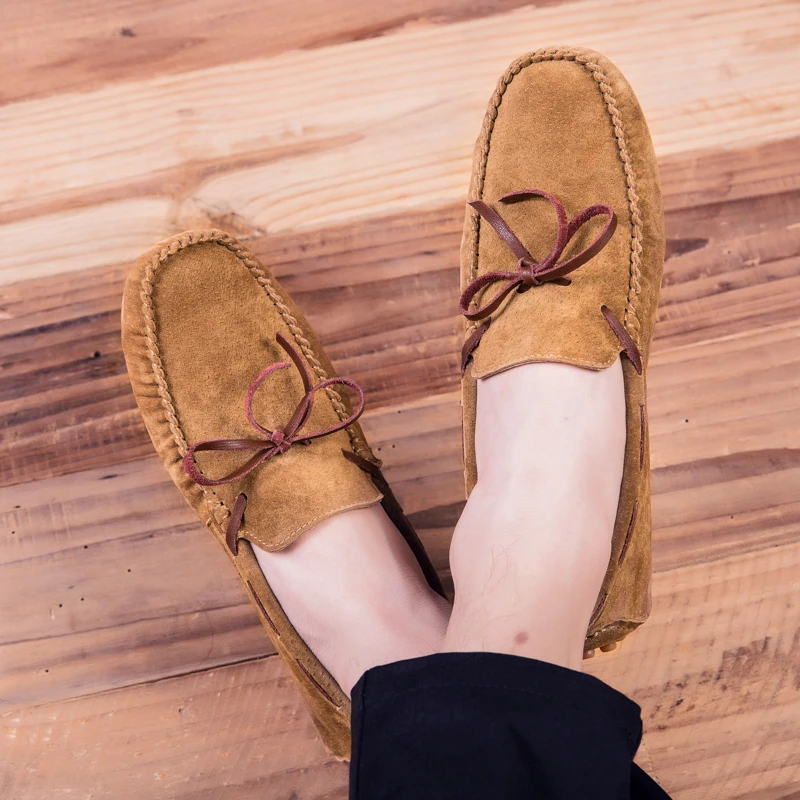 

Men Peas Casual Shoes Lightweight Breathable Driving Walking Fashion Slip-On Footwear Big Size 38-47 Chaussure Homme