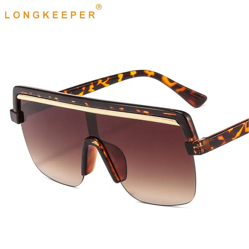 

Oversized Square Sunglasses Women Men Trendy Vintage Big Frame One Piece Lens Sun Glasses Female Gradient Eyeware UV400 Gafas