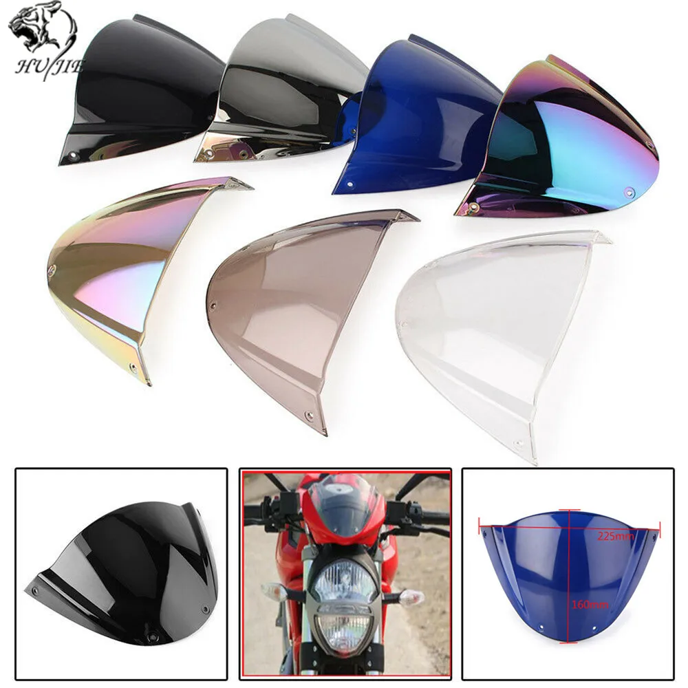 Ветровой экран для мотоцикла 2008 2009 2010 2011 2012 2013 2014 Ducati Monster 696 796 1100 S EVO Black Iridium |
