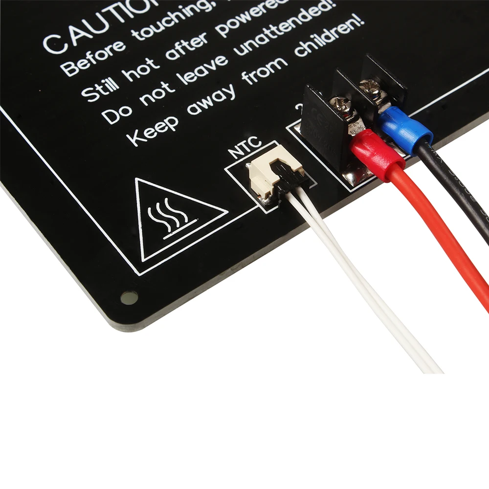 3mm de Alumínio Lerdge Impressora Peças Substrato Hotbed Mk2a Aquecida Cama Quente Placa Aquecimento Plataforma Acessórios 220mm 310mm 3d - Imagem 4