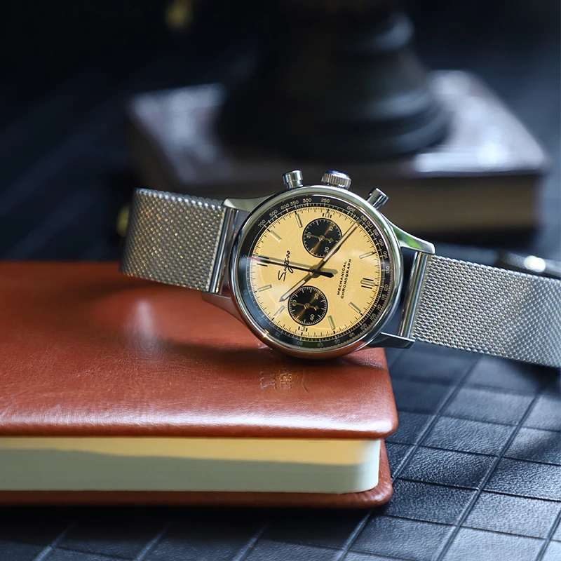 Sugess Luxury Chronograph Mechanical Mens Watch ST1901 Movement 40mm Sapphire Mesh Belt Watch For Men Pilot 1963 Fashion Hb1465d10d90442ef84aefebc69de4b1bu - Sugess Luxury Chronograph Mechanical Mens Watch ST1901 Movement 40mm Sapphire Mesh Belt Watch For Men Pilot 1963 Fashion