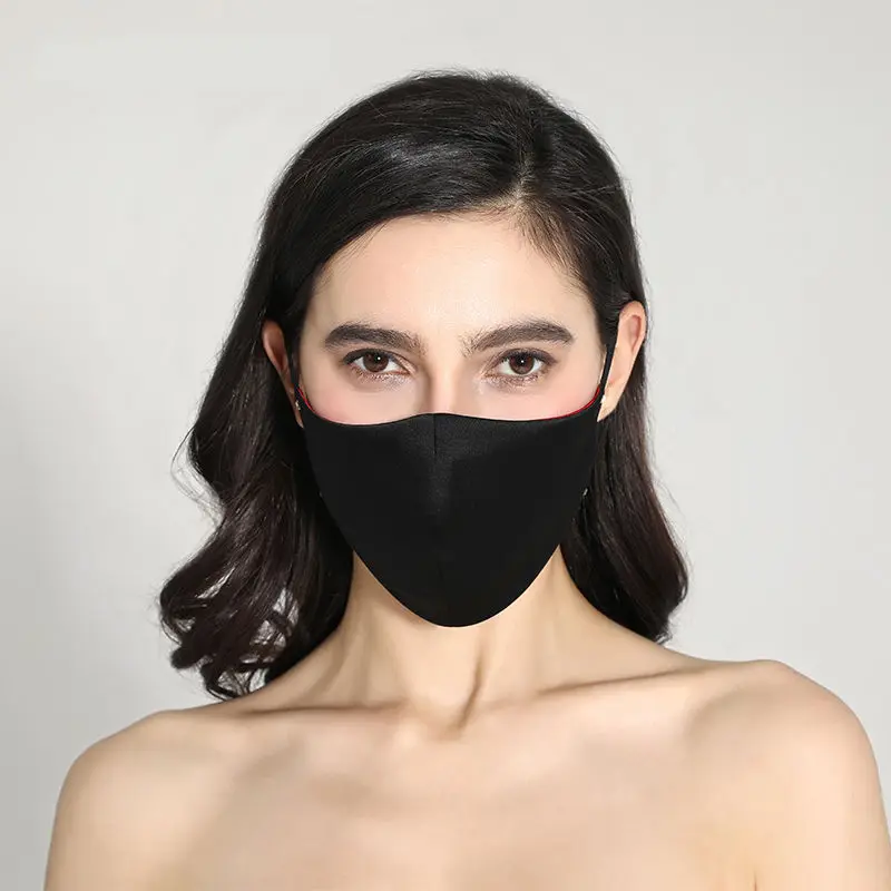 

1Pcs mouth face mask black mouth mask Anti Haze Dust Washable Reusable Dustproof Mouth-muffle Spring Summer Autumn Winter Mask