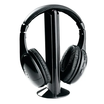 

5 in 1 Wireless Stereo Headphones Headset with 3.5mm Music Microphone TV Earphones for MP3 PC TV FM iPod Phone