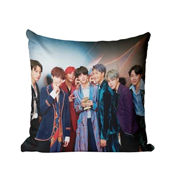 

MAP OF THE SOUL 7 Print Pillow Case Polyester Decorative Pillowcases K-pop Bangtan Boys Pillow Cover Square Poszewki Na Poduszki