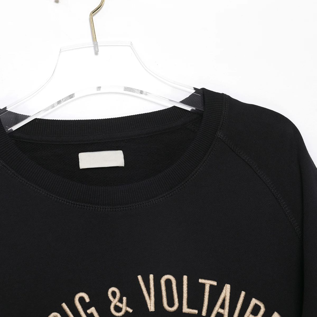 Letter Embroidered Retro Sweatshirts Women Autumn