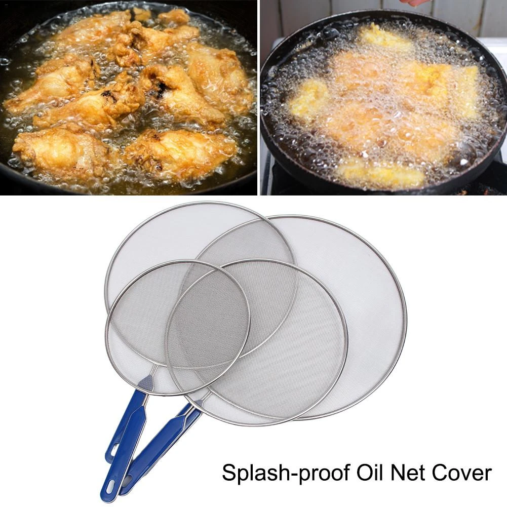 Grease Splatter Screen Guards Mesh Stainless Steel Pan Cooking Cover Skillet Lid Grease Splatter Screen Guards Mesh Stainless Steel Pan Cooking Cover Skillet Lid