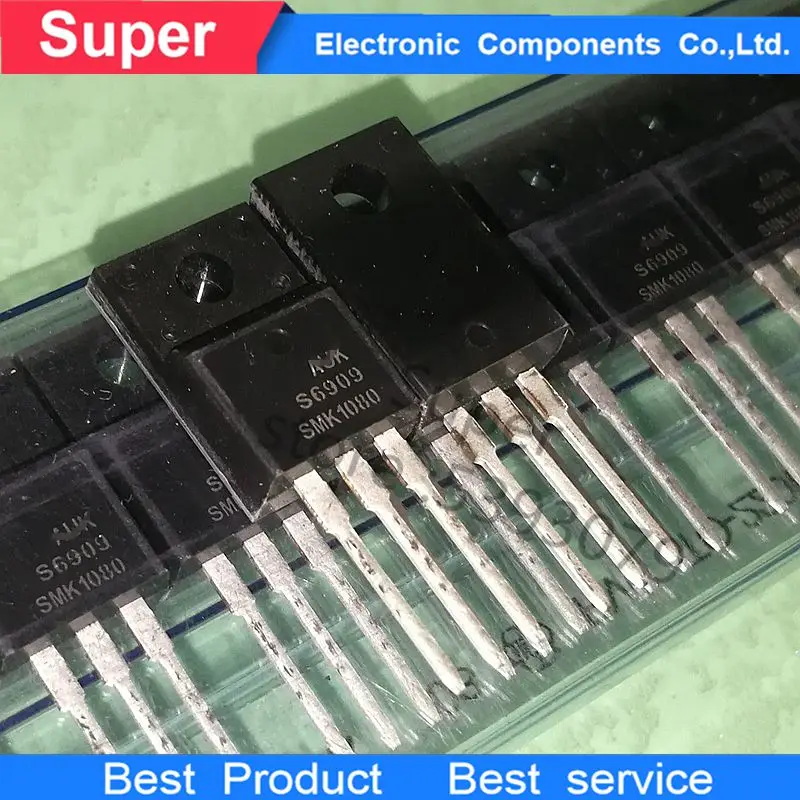 10 unids/lote MOSFET SMK1080FD SMK1080 10N80 800V10A фототранзистор оригинальный новый|Аксессуары для
