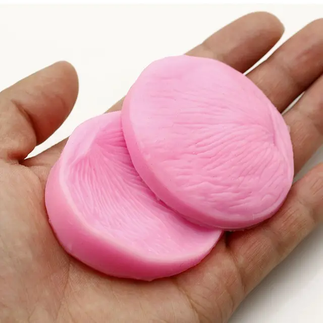 2Pcs 3D Rózsas Szirom Alakú Szilikon Fondant Formák Bazsarózsavirág -Levél Torta Dekorációs Szerszámok, Amelyek Alkalmas Polimer Agyaghoz - Image 4